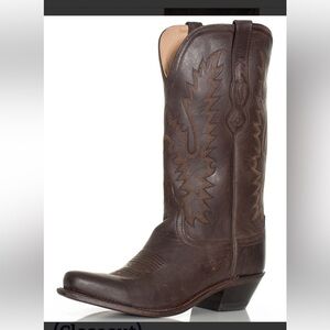 Old West Women's 12" Snip Toe Boots - Brown size 8
